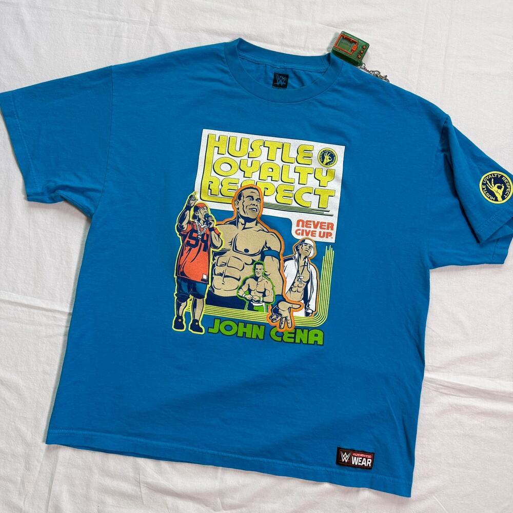 John Cena WWE Hustle Loyalty Respect Wrestling T-Shirt - XXL